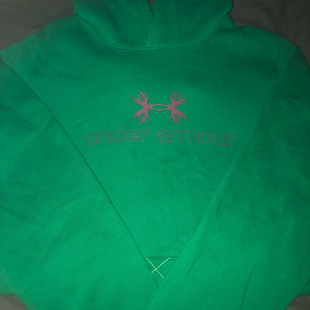 LG under armour green hoodie